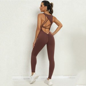 Jumpsuit Women's One-piece Yoga Sleeveless Workout Clothes